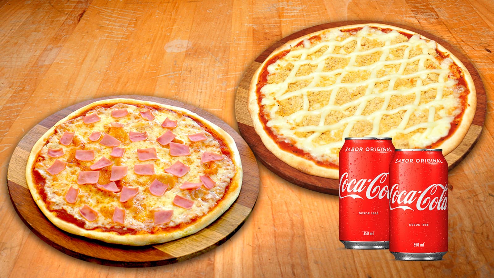 Combo 2 Pizzas Médias + 2 Refris 
